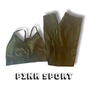 PINK Sports bra and legging